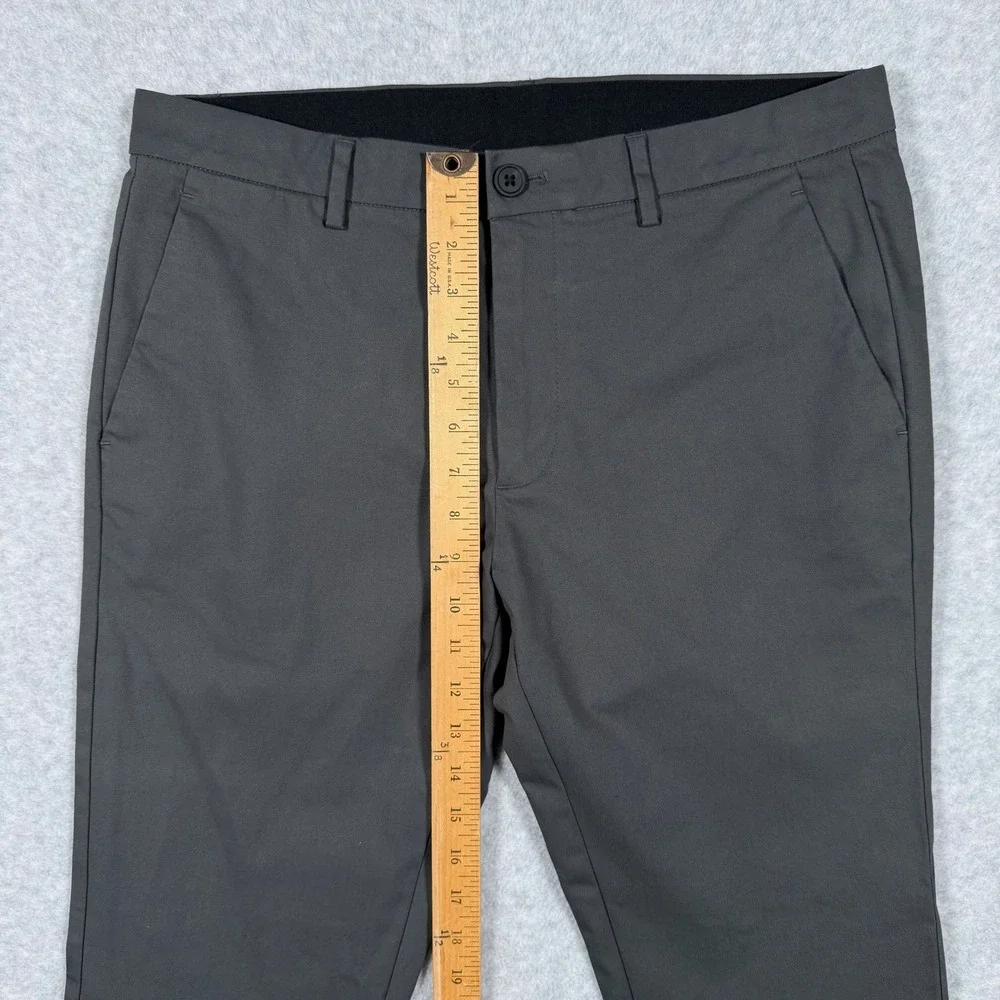 Bonobos Mens Tech Chino Slim Pant Charcoal Grey 32x34 (Fits 33x31) - Picture 3 of 16